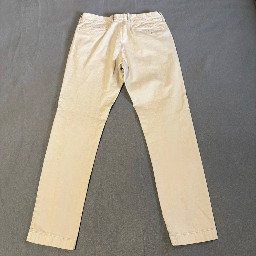 J.‎ Crew Men's Light Tan Chinos 30x30 Style 770 Stretch Textured Tapered Leg